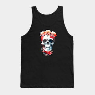 Skull and Roses Tank Top